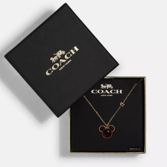 NWT Coach Disney Mickey Mouse X Keith Haring Necklace C7786 Limited Edition - Picture 2 of 8